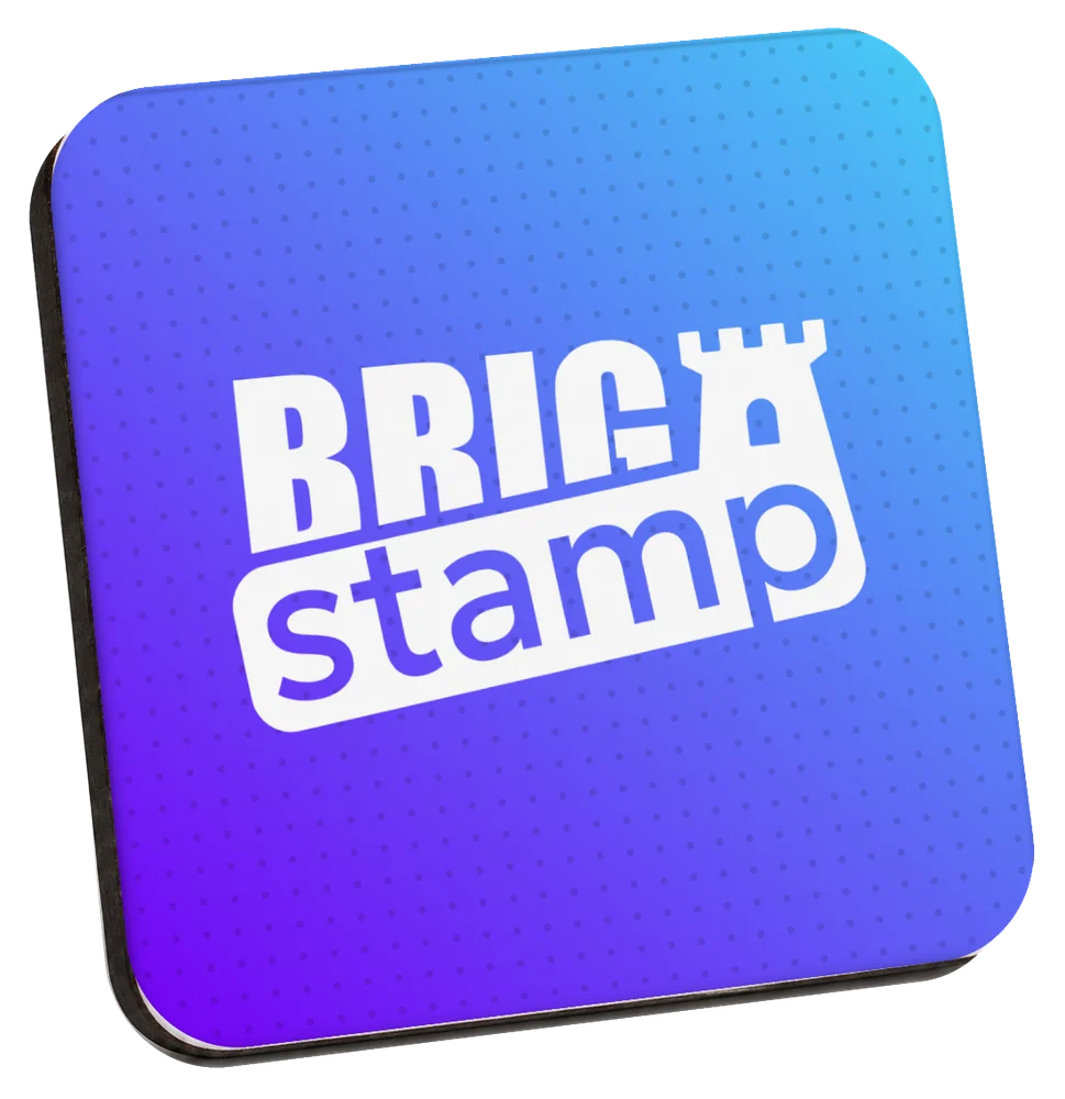 Íman estampado com o logótipo da Brig Stamp